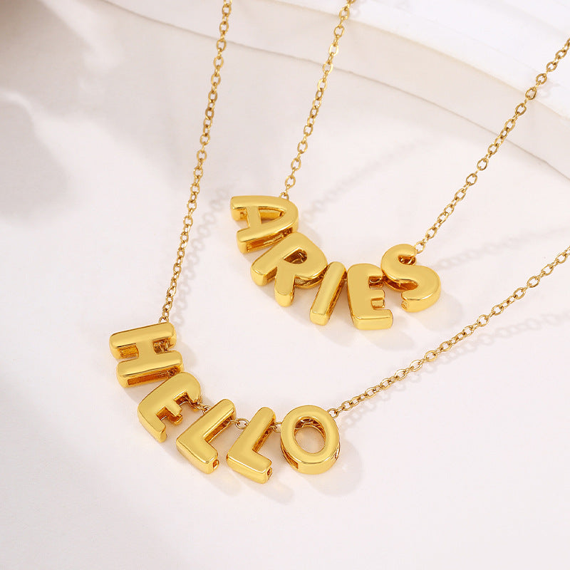 North & Pearl Layered Letter Necklace product image 4
