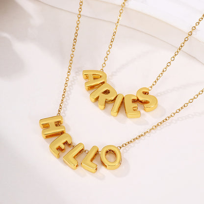 North & Pearl Layered Letter Necklace product thumbnail 4