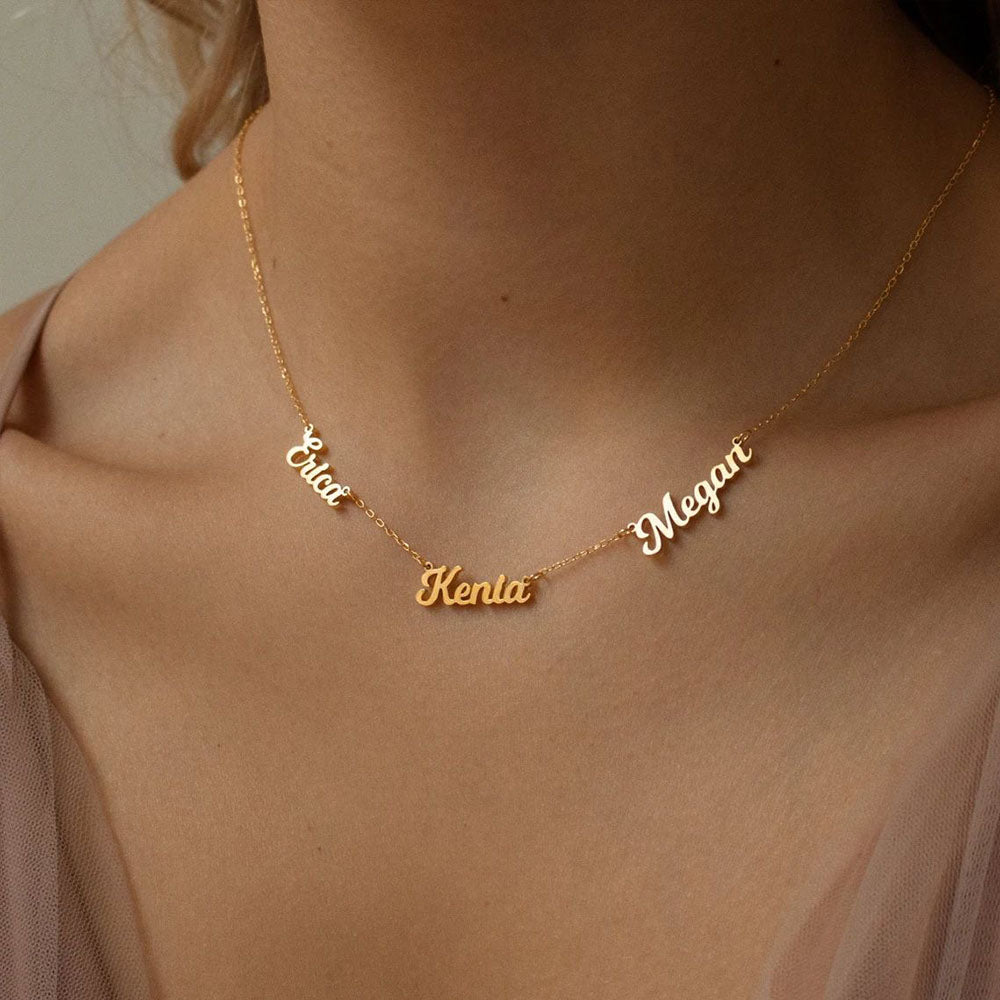 North & Pearl Custom Script Name Necklace product image
