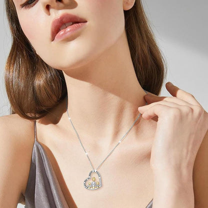 North & Pearl Mother & Children Heart Necklace product thumbnail 3