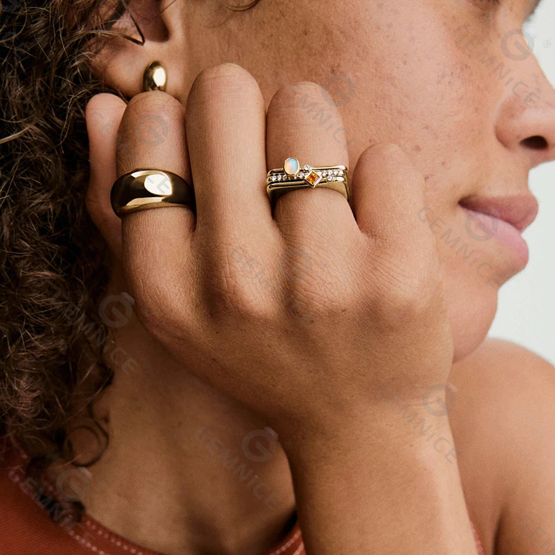 North & Pearl Stacking Birth Month Ring product image 3