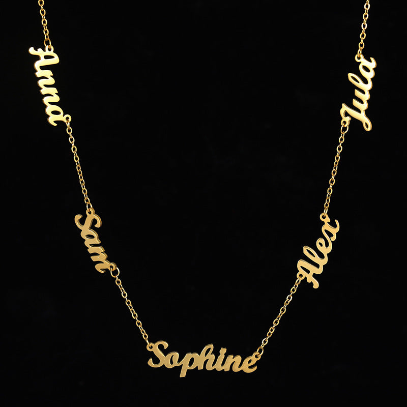 North & Pearl Layering Polished Initial Necklace product image 4