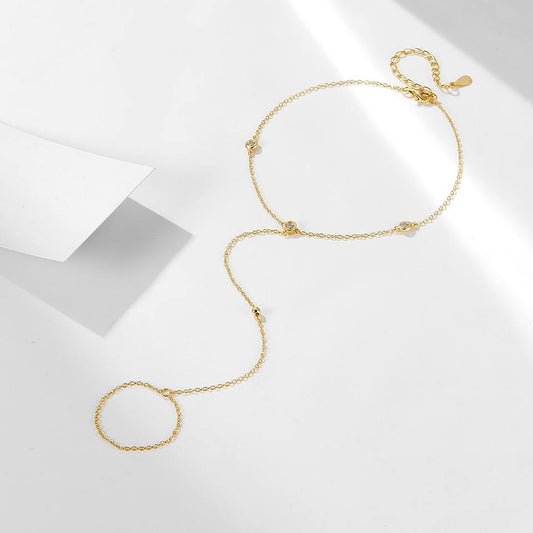 North & Pearl Barefoot Sandal Anklet, flat lay