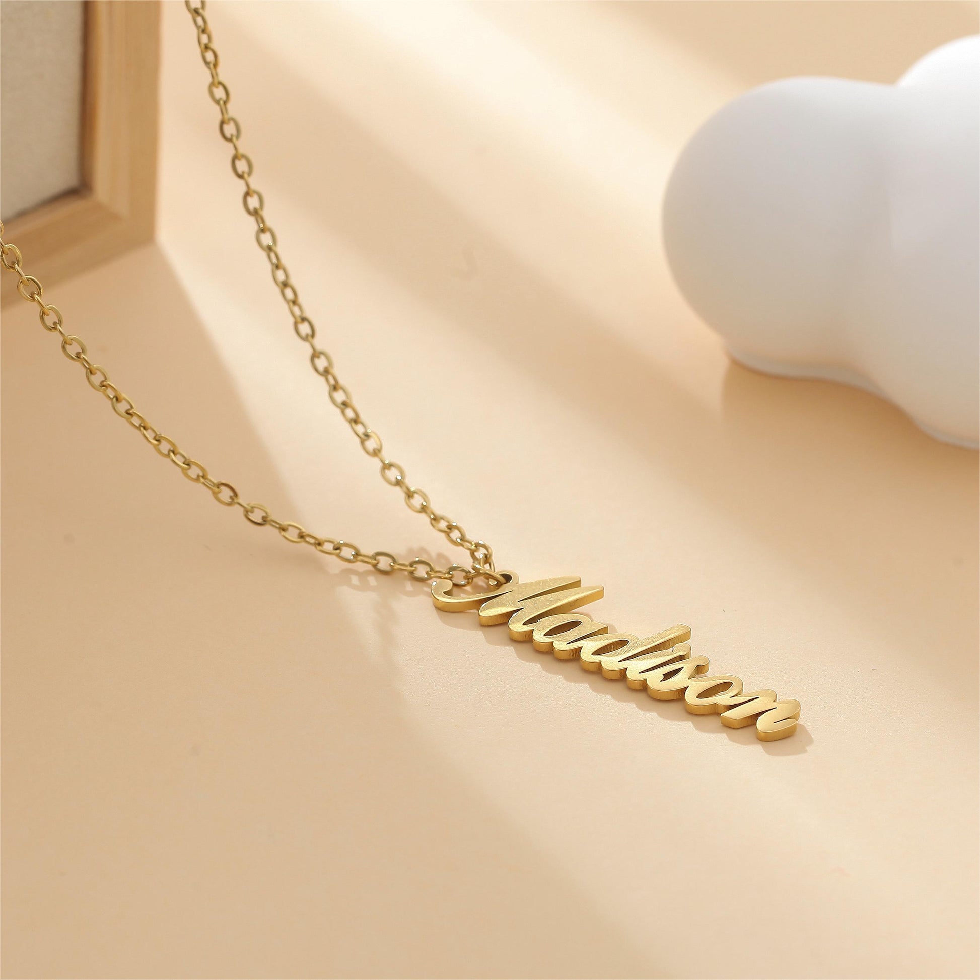 North & Pearl Fine Script Name Necklace product image 1