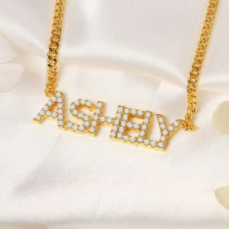 North & Pearl Charm Classic Name Necklace product image