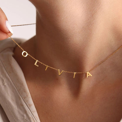 North & Pearl Charm Dainty Letter Necklace product thumbnail 4