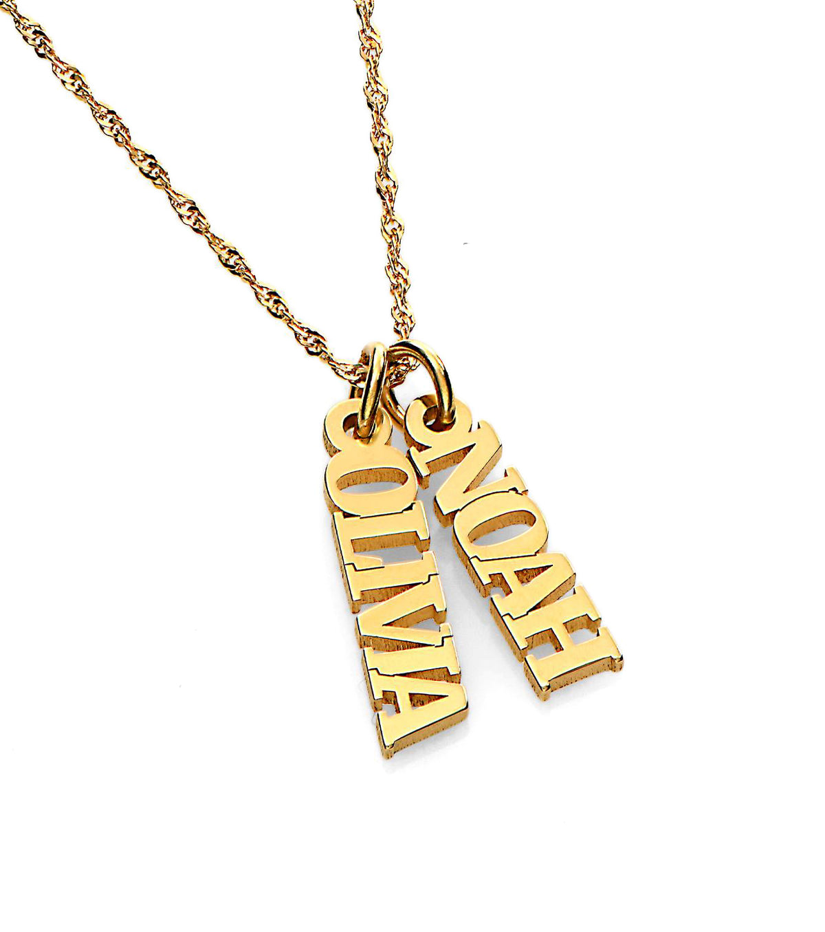 North & Pearl Floating Script Name Necklace product image 3