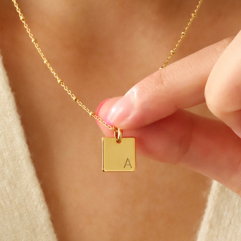 North & Pearl Layering Dainty Initial Necklace product image 1