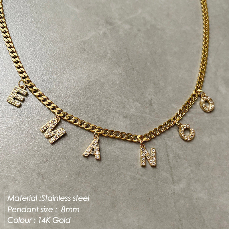 North & Pearl Pendant Polished Initial Necklace product image 2