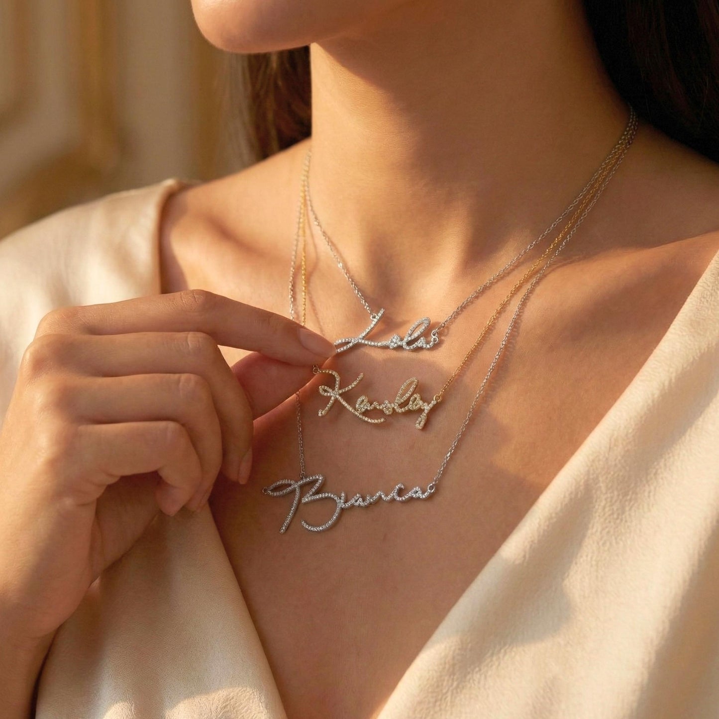 North & Pearl Sparkle Drop Necklace product image