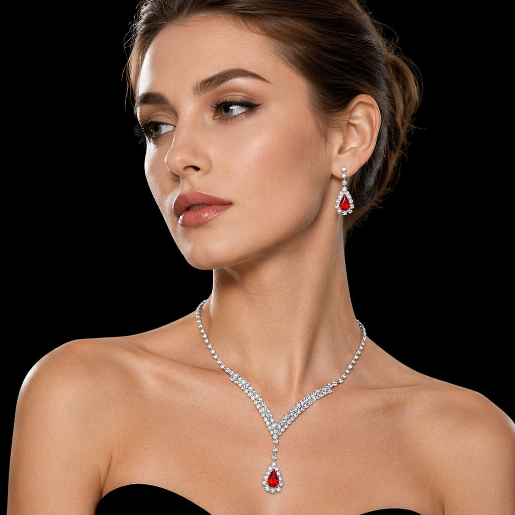 North & Pearl V Water Drop Jewelry Set product image 1