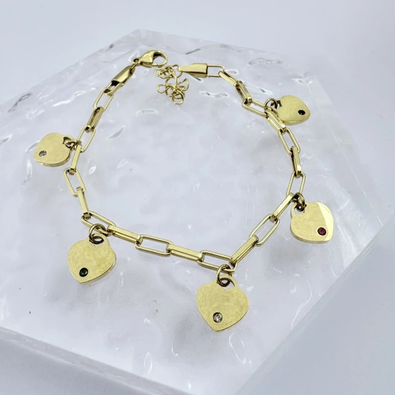 North & Pearl Family Heart Charm Bracelet product image 6