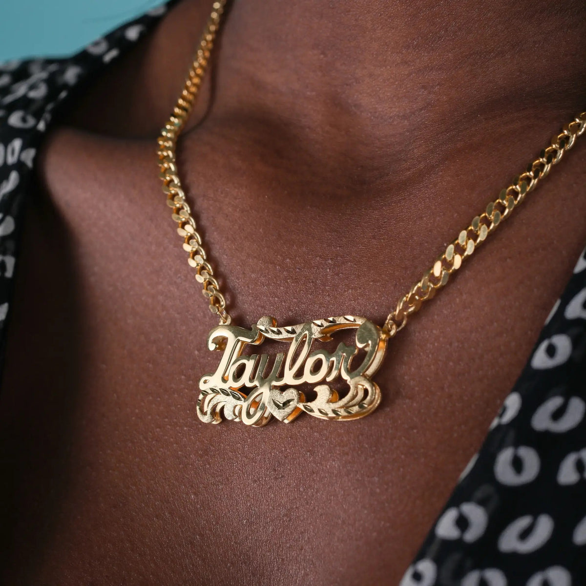 North & Pearl Script Floating Name Necklace product image 1