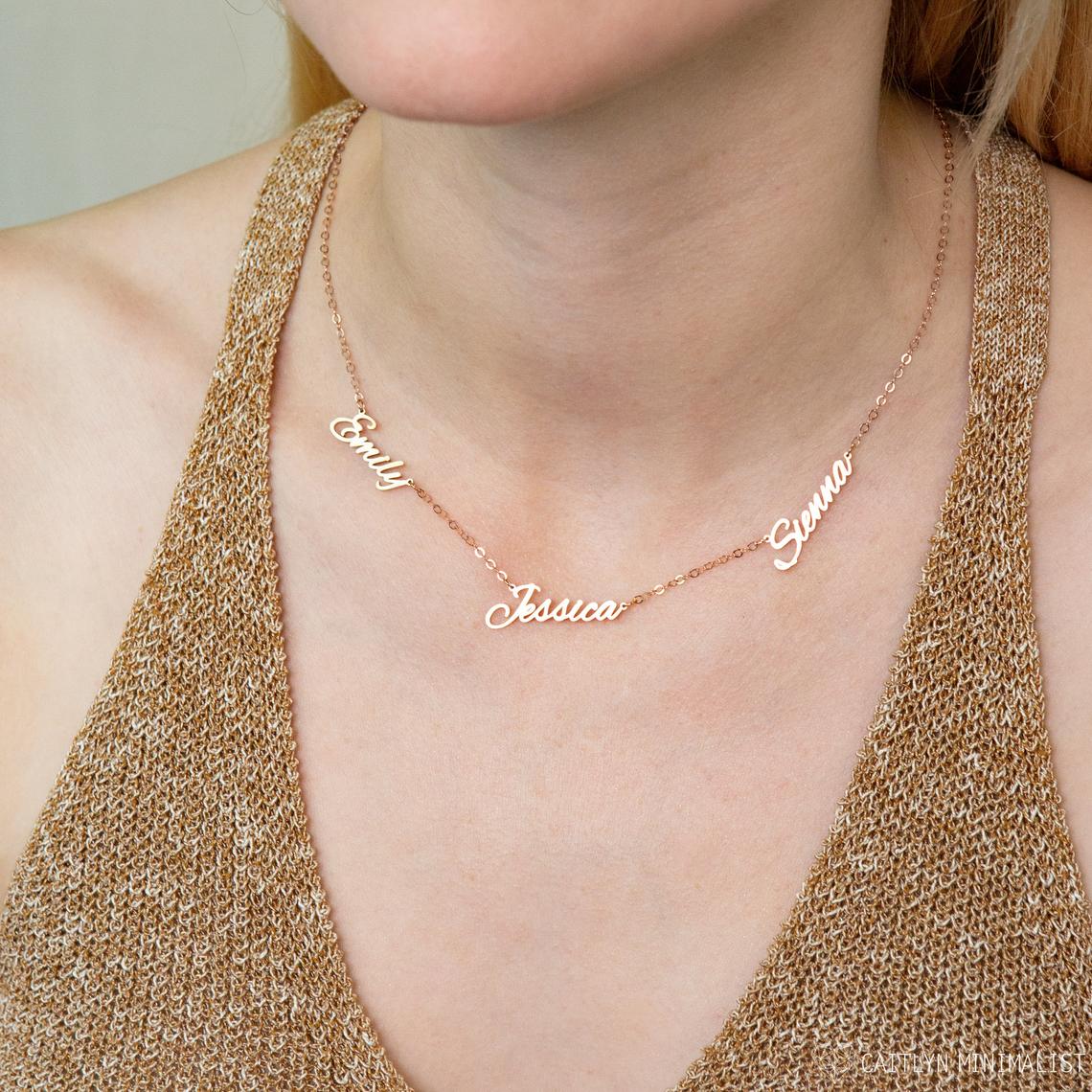 North & Pearl Luxe Name Pendant Necklace product image