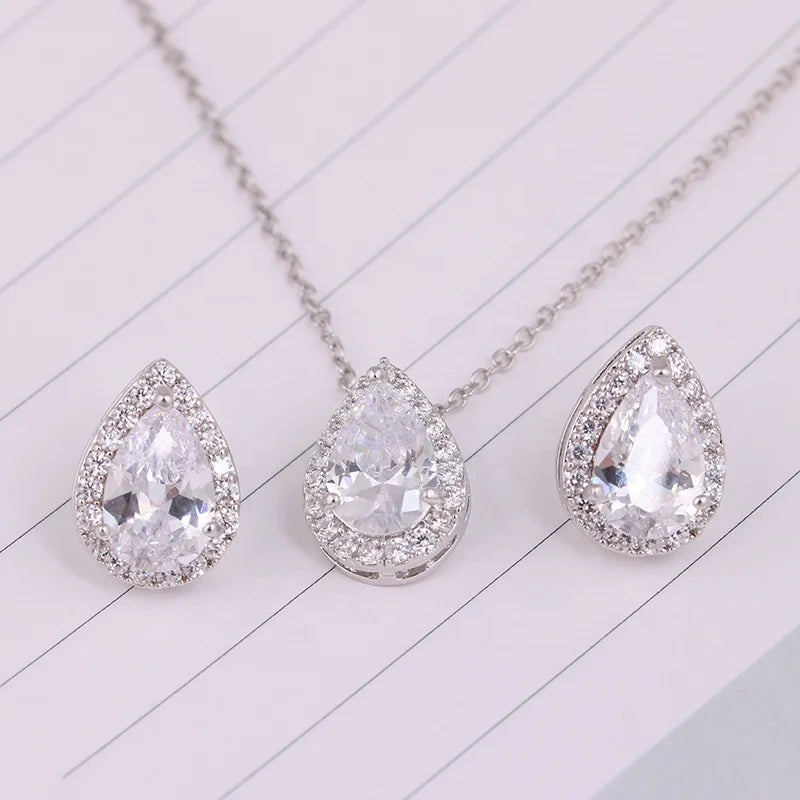 North & Pearl Bridal Water Drop Set product image