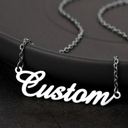 North & Pearl Framed Letter Necklace product thumbnail 5