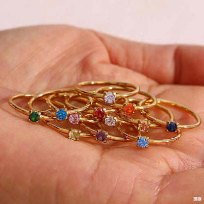 North & Pearl Infinity Heart Birthstone Ring product thumbnail 5