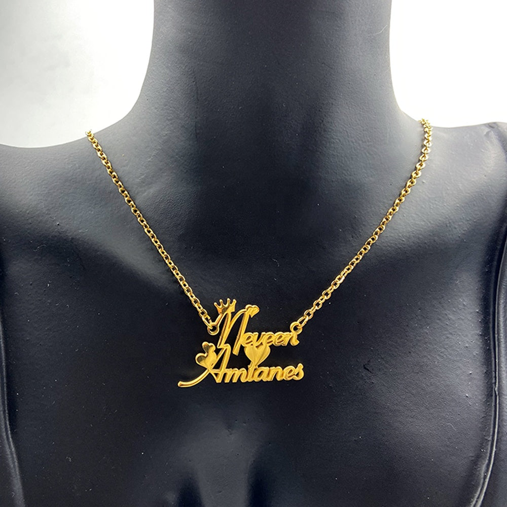 North & Pearl Polished Script Pendant Necklace product image 6