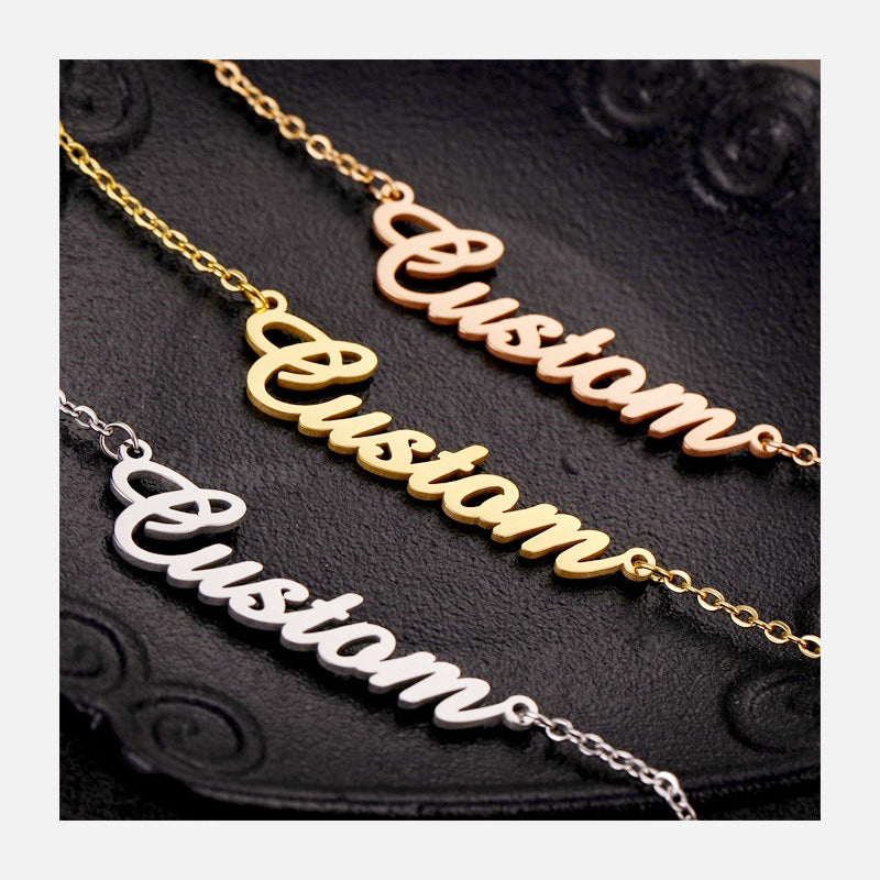 North & Pearl Framed Letter Necklace product image 1