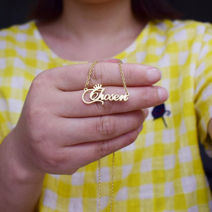 North & Pearl Floating Nameplate Necklace product thumbnail 4