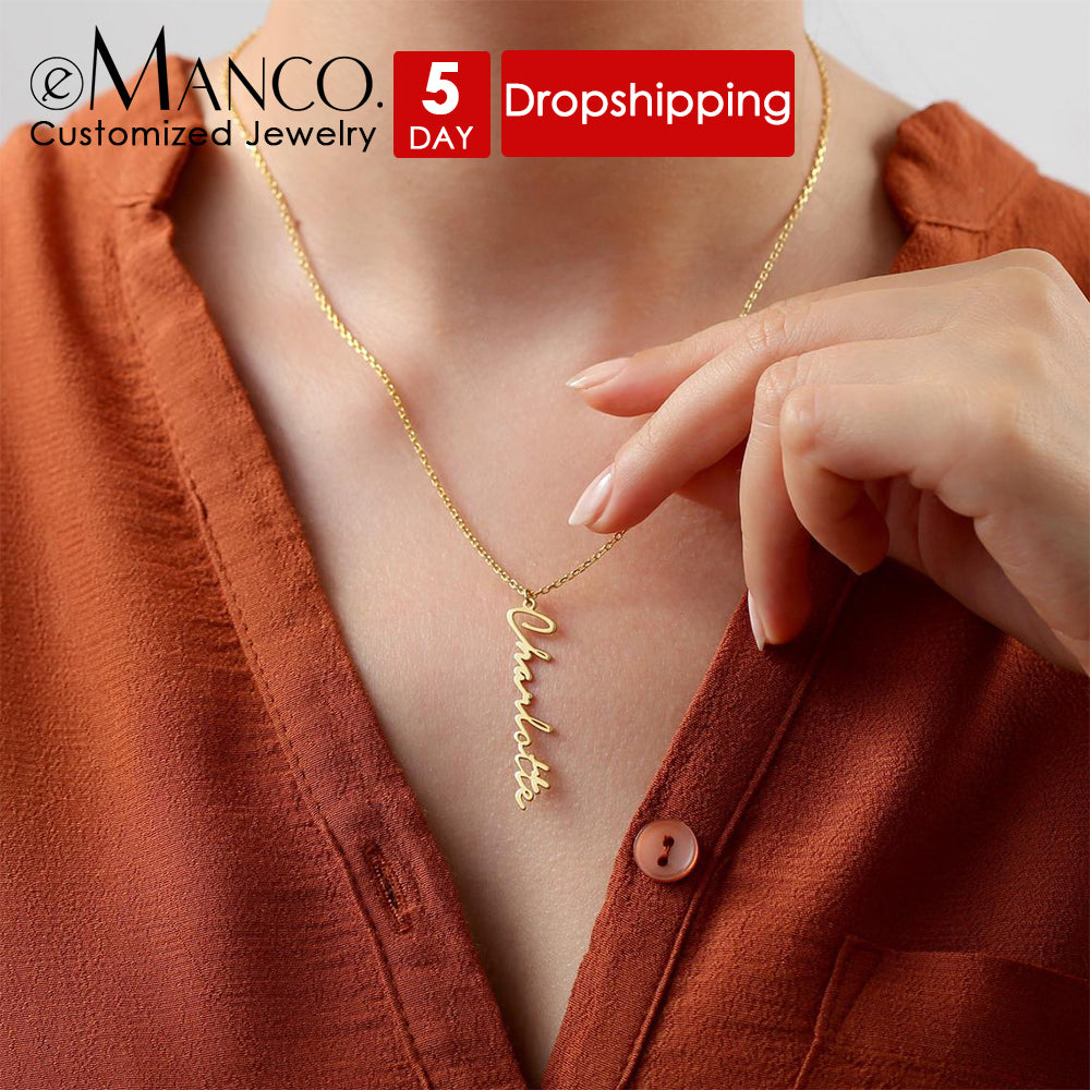 North & Pearl Polished Letter Pendant Necklace product image 1
