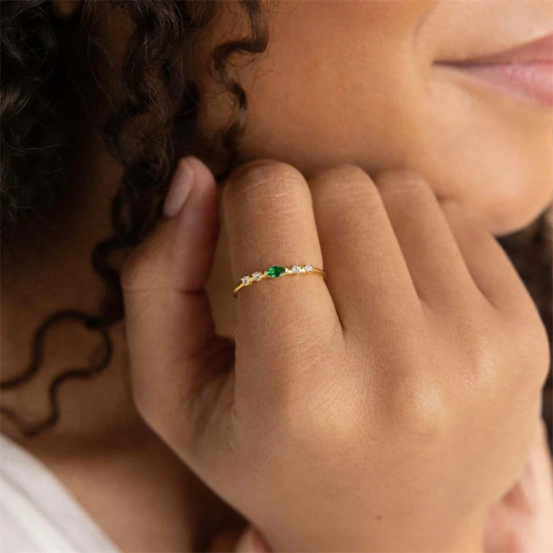 North & Pearl Family Birthstone Open Ring product image