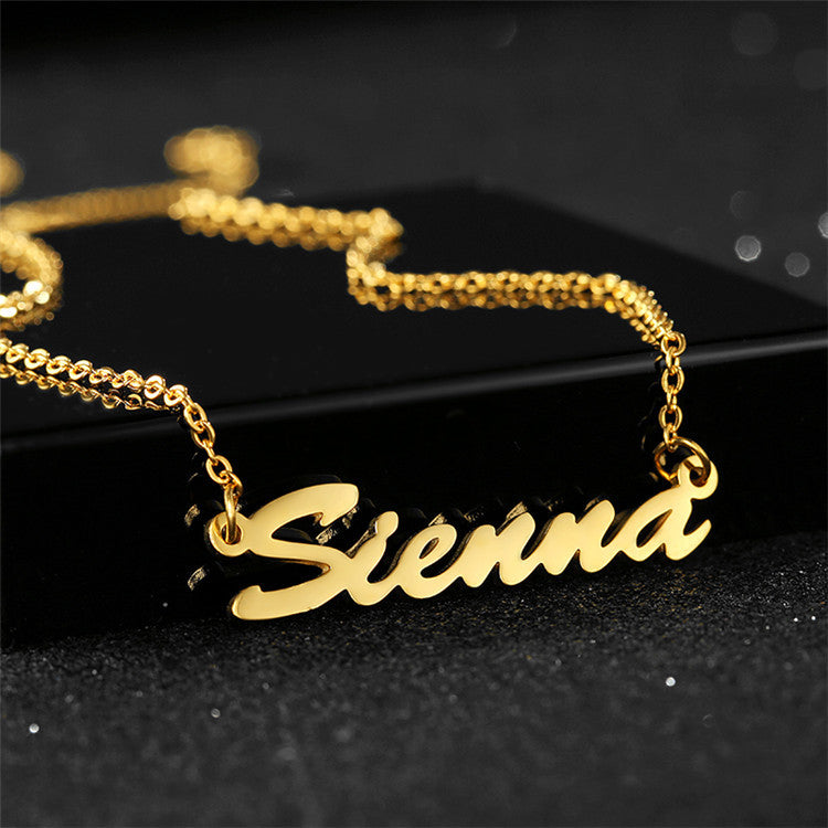 North & Pearl Everyday Script Name Necklace product image 3