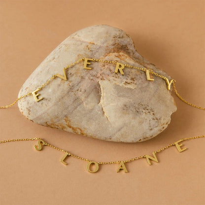 North & Pearl Charm Dainty Letter Necklace product thumbnail 6