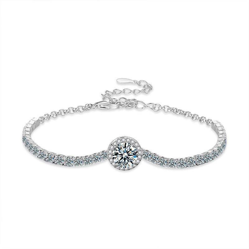 North & Pearl Halo Center Tennis Bracelet product image
