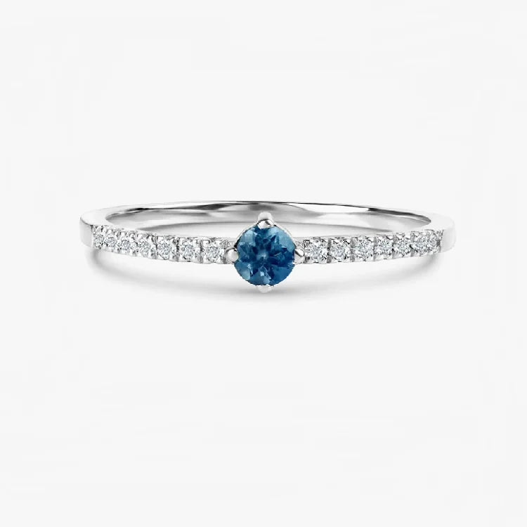 North & Pearl Oval Color Accent Ring product image