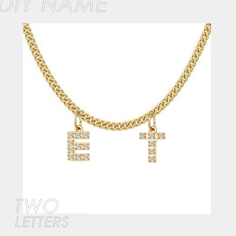 North & Pearl Pendant Polished Initial Necklace product image 5