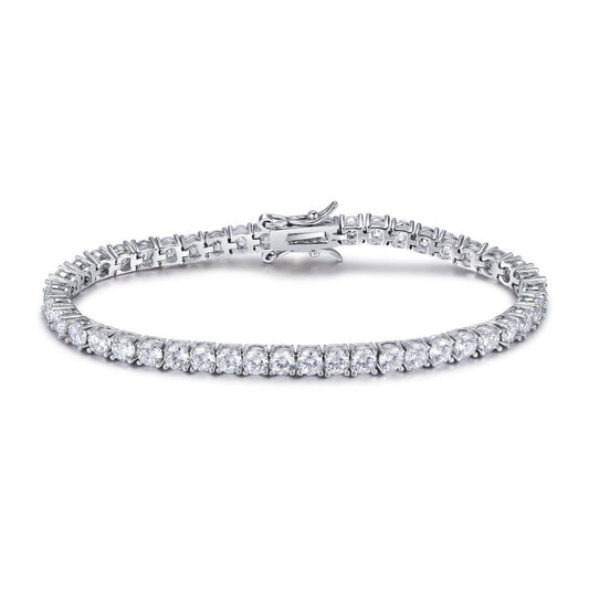 North & Pearl Classic CZ Tennis Bracelet, flat lay