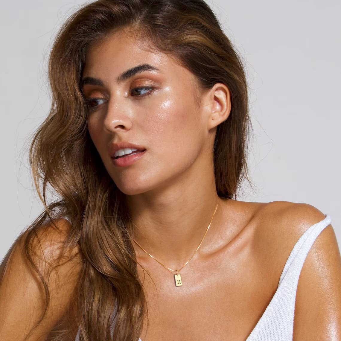 North & Pearl Dainty Initial Necklace product image 3