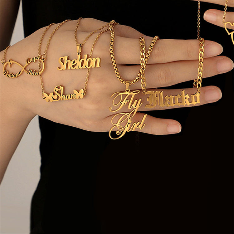 North & Pearl Script Classic Name Necklace product image 4