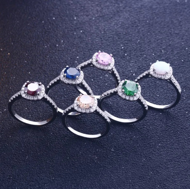 North & Pearl Opal-Style Birth Month Ring product image
