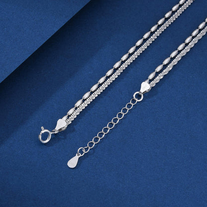North & Pearl Double Layer Bead Chain Anklet product thumbnail 3