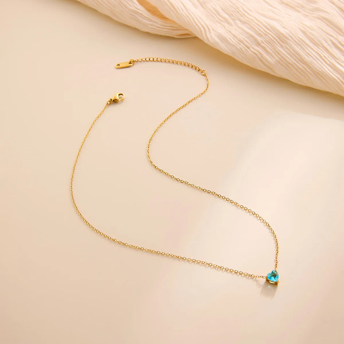North & Pearl Heart Birthstone Pendant Necklace product image 3