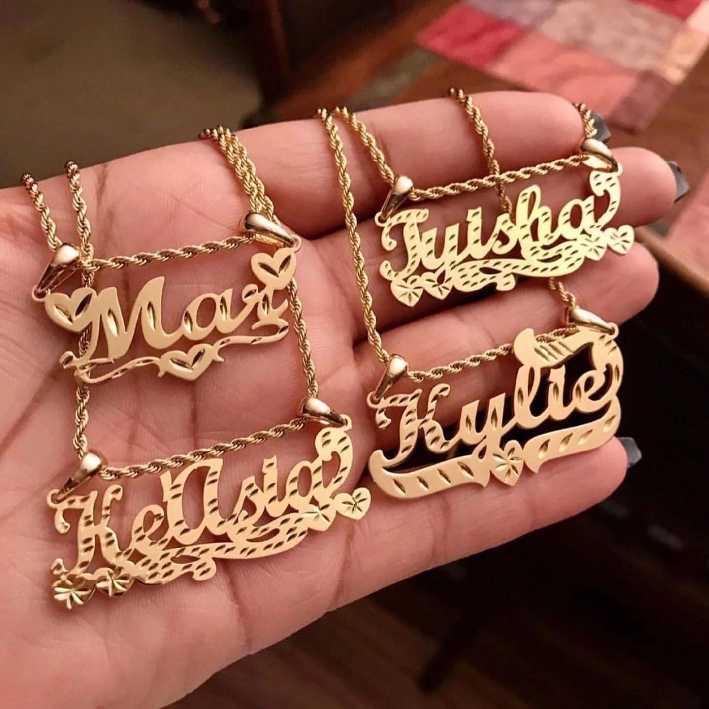 North & Pearl Heirloom Script Name Necklace product image 1