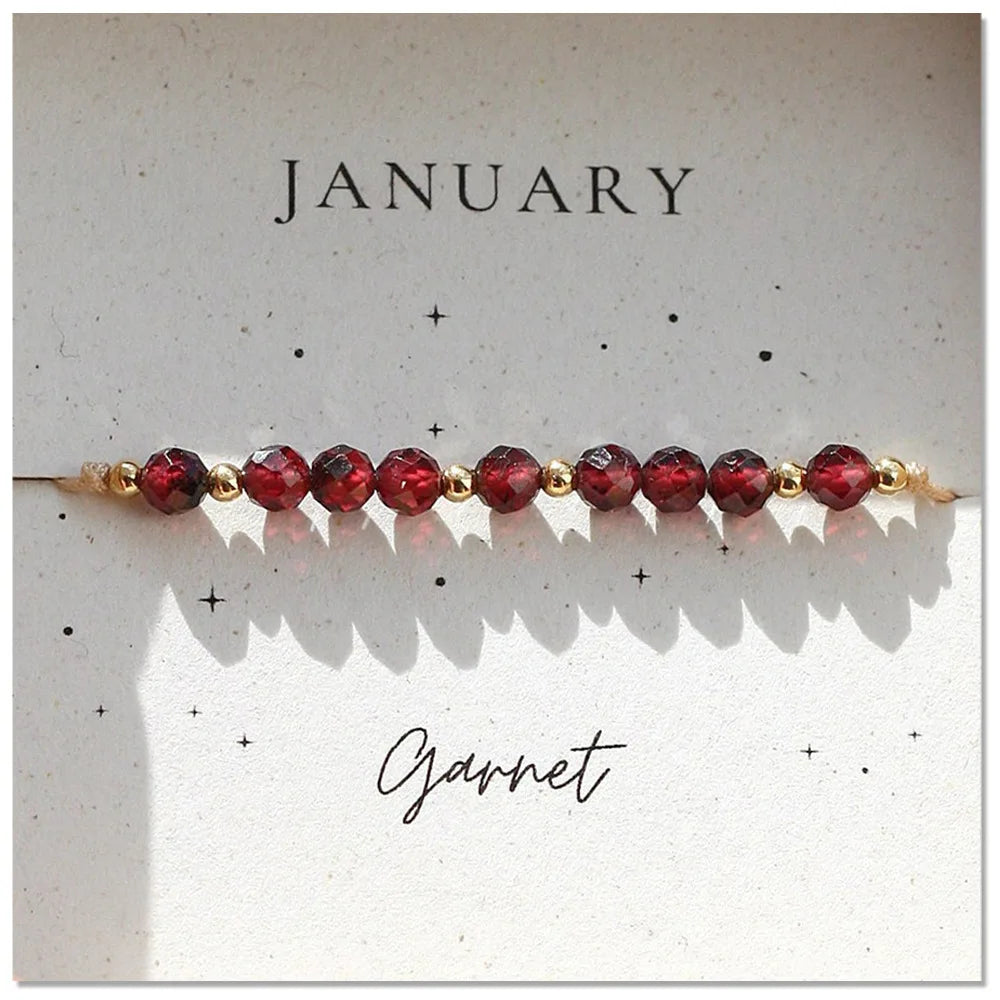 North & Pearl Dainty Birthstone Bead Bracelet product image 5