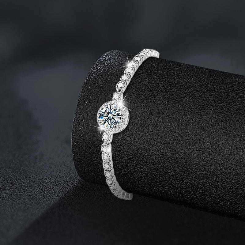 North & Pearl Halo Center Tennis Bracelet product image