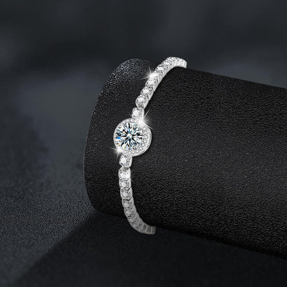North & Pearl Halo Center Tennis Bracelet product thumbnail 3