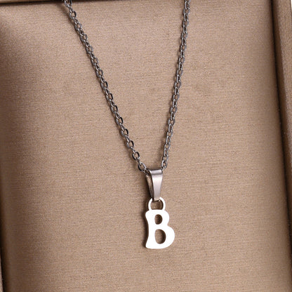 North & Pearl Charm Polished Initial Necklace product thumbnail 5