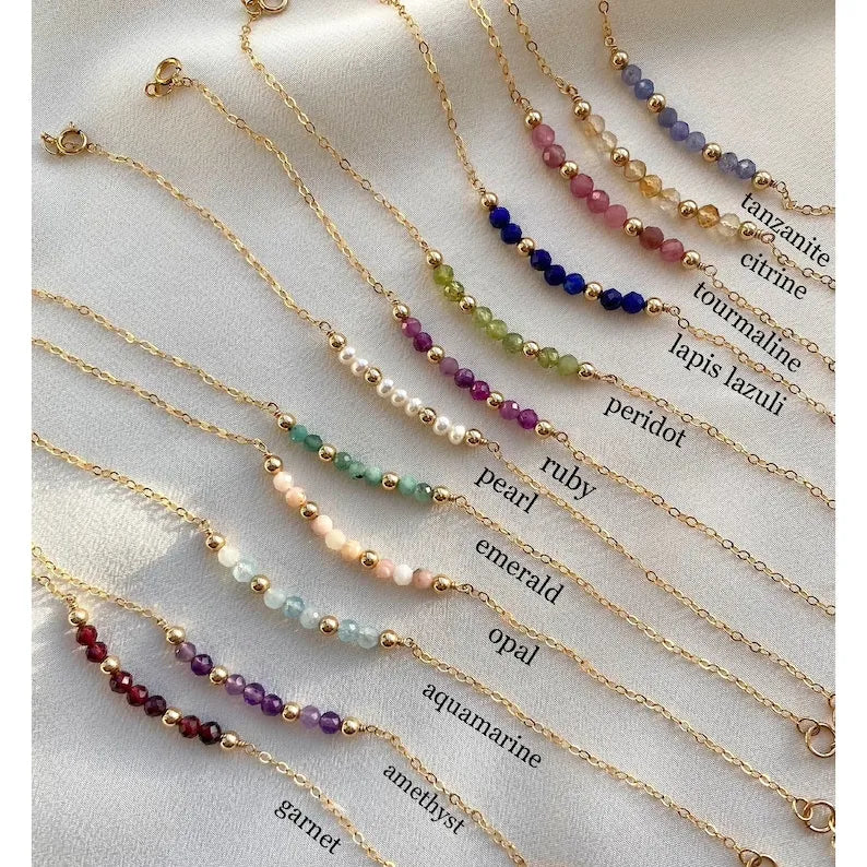 North & Pearl Beaded Birthstone Bracelet, a color-led charm bracelet alternative