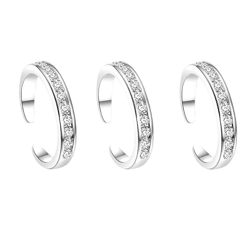 North & Pearl CZ Pave Toe Ring product image 1