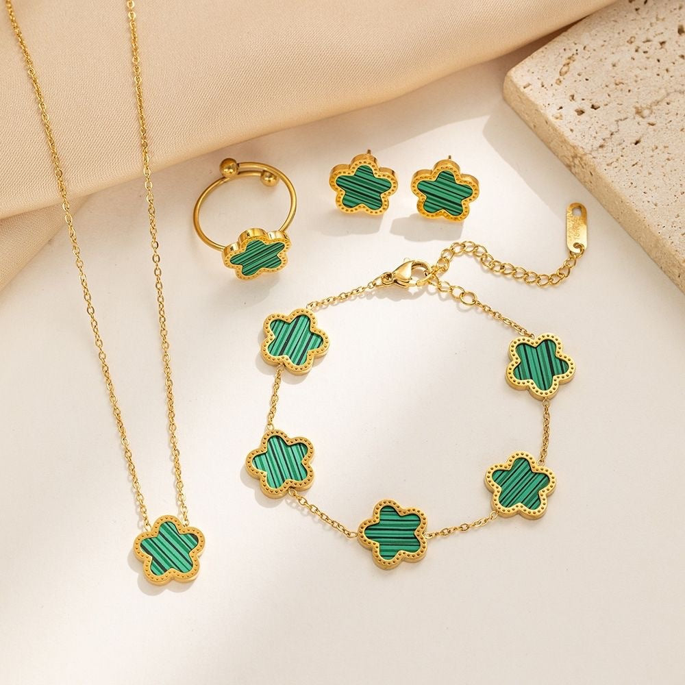 North & Pearl Flower Jewelry Set product image