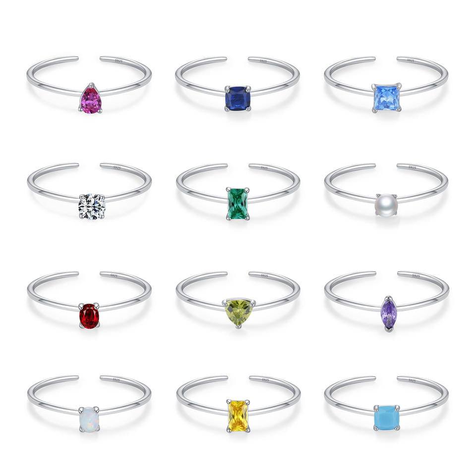North & Pearl Birthstone Stacking Ring product image