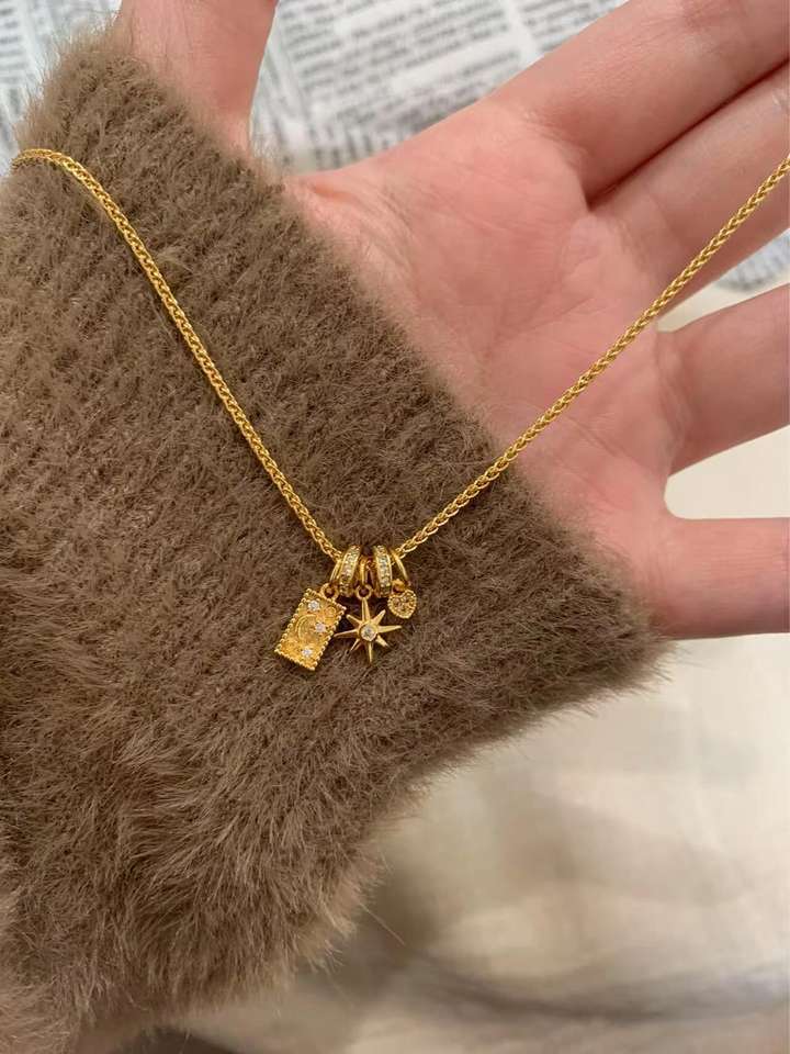 North & Pearl Celestial Charm Necklace product image