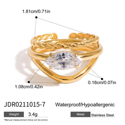 North & Pearl Polished Statement Ring product thumbnail 6