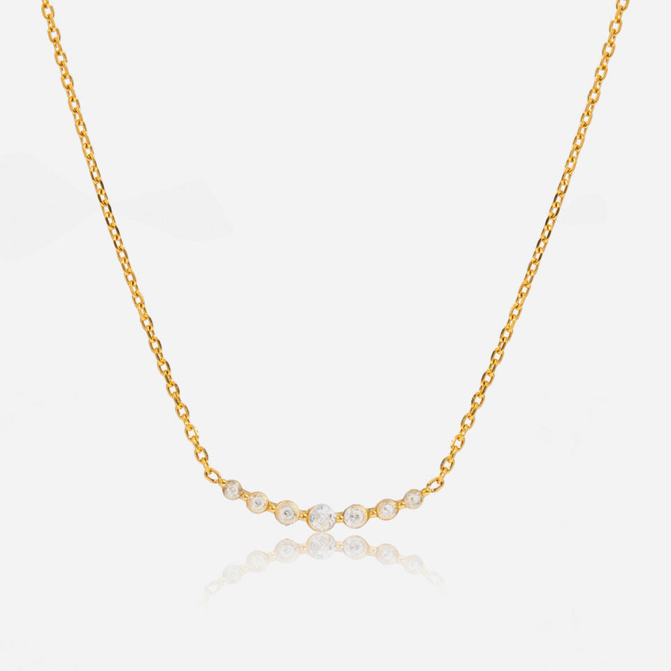 North & Pearl Statement Curve Necklace product image