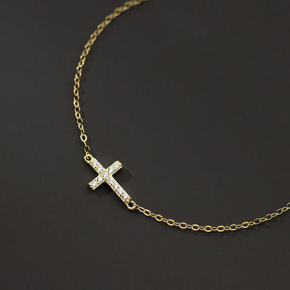 North & Pearl Sideways Cross Bracelet product thumbnail 3
